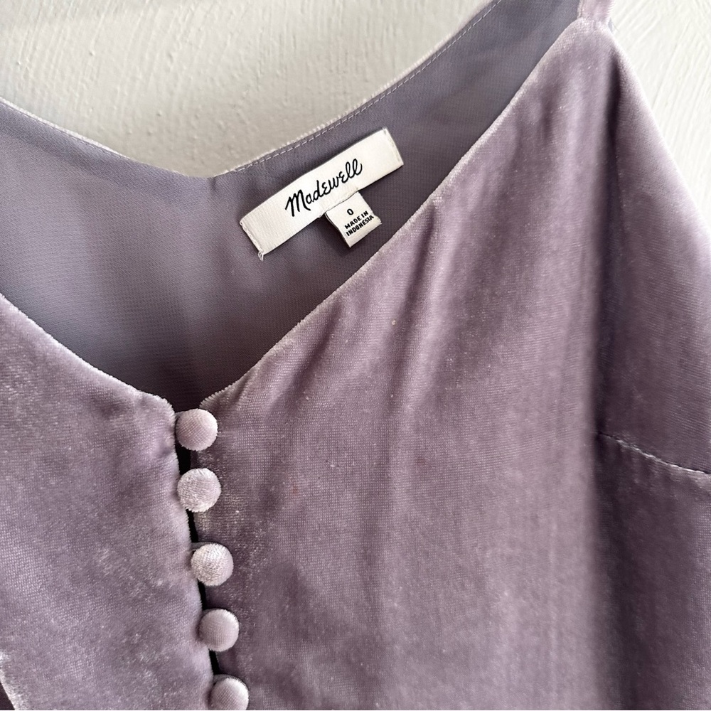 Women’s Madewell velvet top